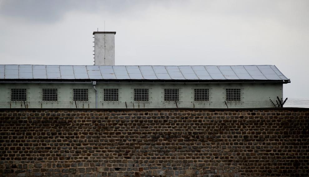 The detention block of the former concentration camp KZ Mauthausen, liberated by U.S. troops is pictured during the commemoration ceremony at the memorial site in Mauthausen, Austria, May 5, 2019. REUTERS/Lisi Niesner [[[REUTERS VOCENTO]]] AUSTRIA-ANNIVERSARY/