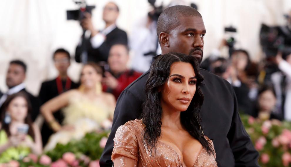 Kim Kardashian y Kanye West durante la pasada gala MET 2019.