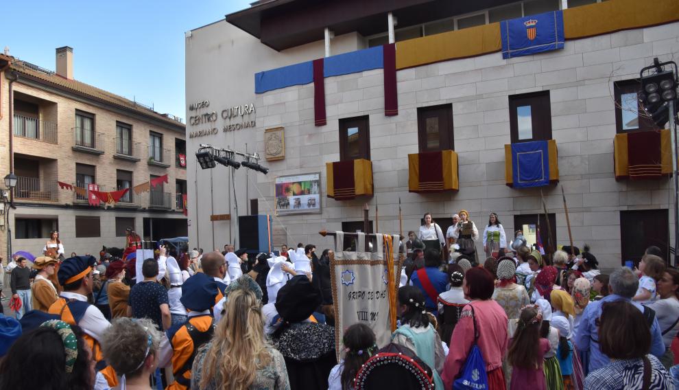 Lectura del pregón en la Feria Mudéjar de Utebo.