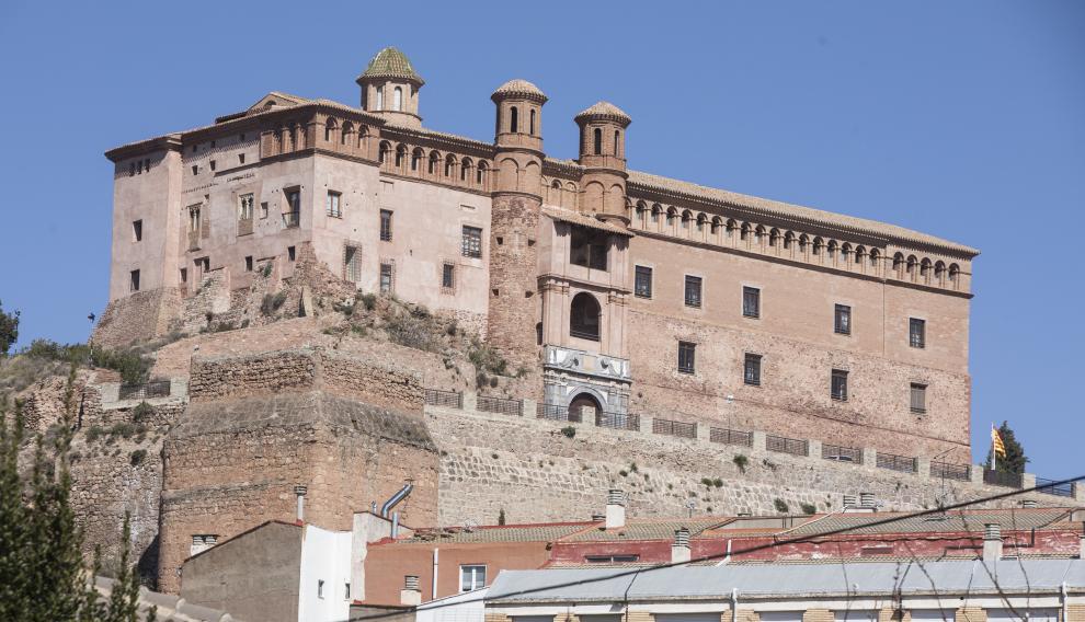 Vista del Castillo del Papa Luna de Illueca.