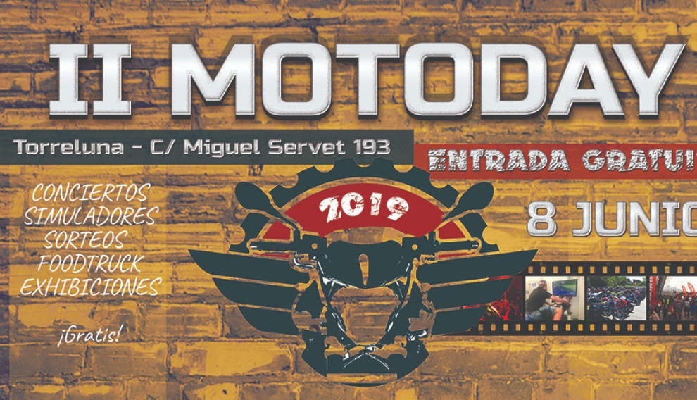 Cartel de la II edición de MotoDay Zaragoza.