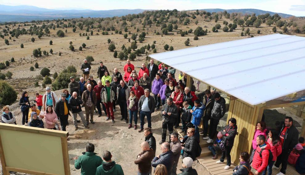 Presentación de un yacimiento con huesos originales en la Ruta del Dinosaurio de El Castellar