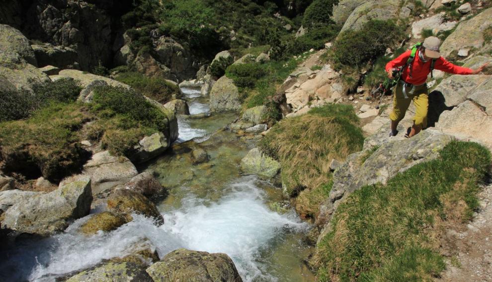 Las cascadas espumosas del Aiguallut.