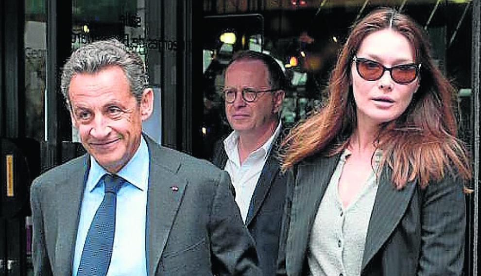 Nicolas Sarkozy y Carla Bruni.