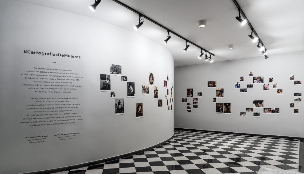 La exposición 'Cartografías de Mujeres" pudo verse hasta el pasado 13 de abril en la Casa de la Mujer de Zaragoza