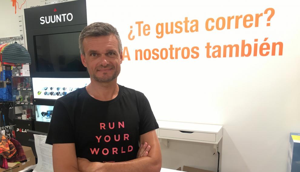 David Constante, gerente de Running Zaragoza.