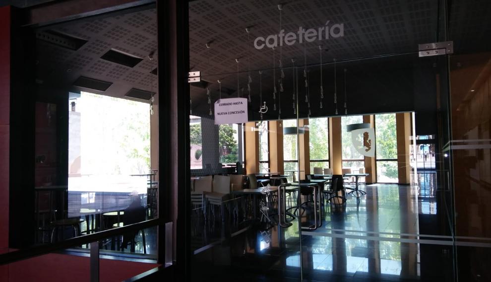 Una imagen de la cafetería del Centro de Historias, que permanece cerrada.