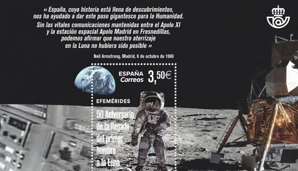 En 2019 Correos ha presentado el sello '50 aniversario de la llegada del primer hombre a la Luna', en el que Grandela también ha colaborado.