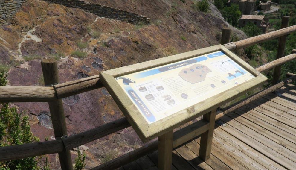 Yacimiento de icnitas de Arén, en la comarca oscense de La Ribagorza.