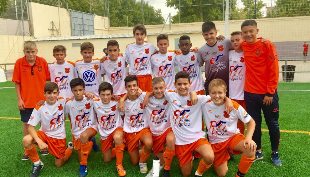 Jugadores del Santo Domingo Juventud División Honor Infantil.
