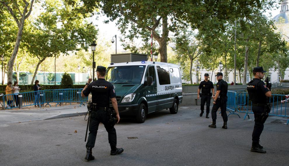 Traslado de los detenidos al juzgado