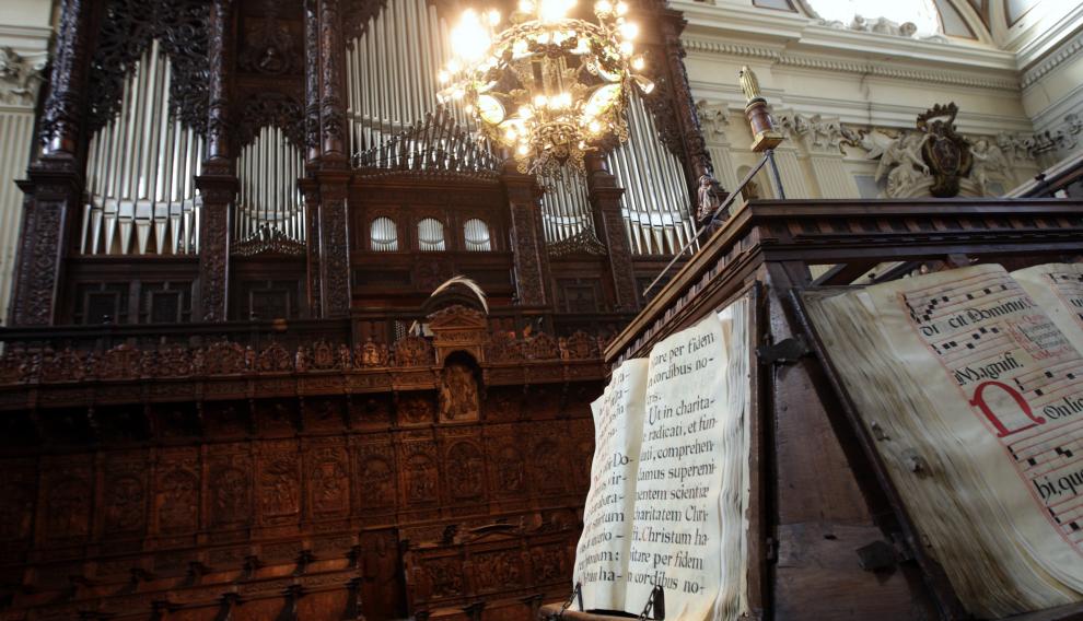 El coro mayor de la basílica del Pilar de Zaragoza