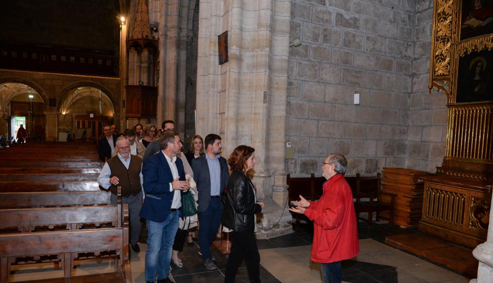 Visita al interior de la iglesia gótica de San Francisco de Teruel.