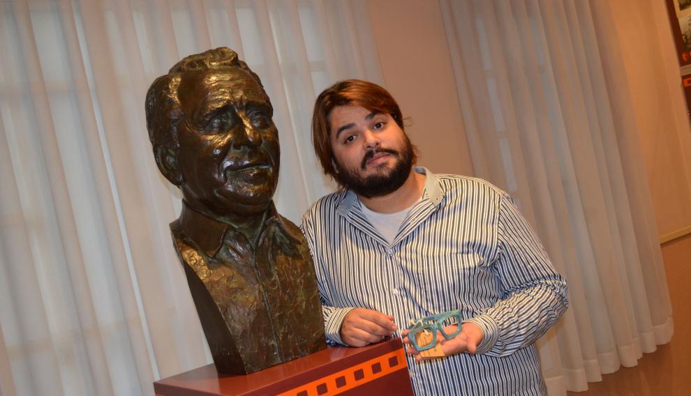Brays Efe, el pasado agosto, en el Festival de Cine de Comedia de Tarazona, donde fue premiado