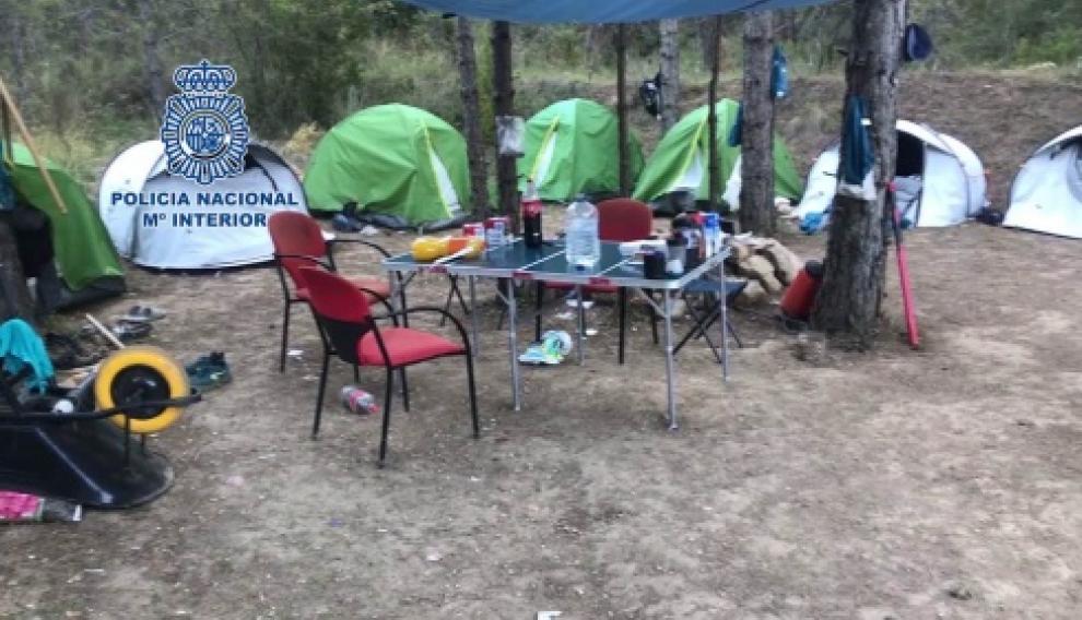 Tenían un campamento para la vigilancia constante de la plantación