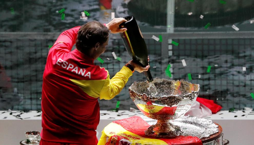 Final de la Copa Davis que enfrenta a España y Canadá este domingo en la Caja Mágica de Madrid.
