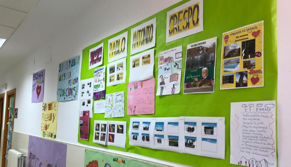 Exposición realizada por los escolares con todos los trabajos realizados en las diferentes áreas