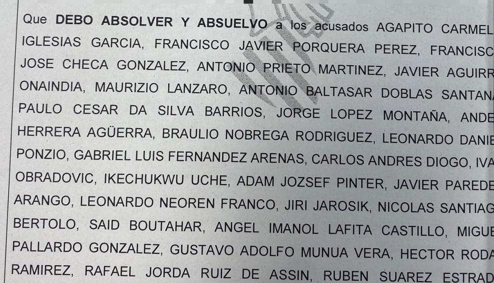 Fallo de la sentencia del juicio Levante-Real Zaragoza.