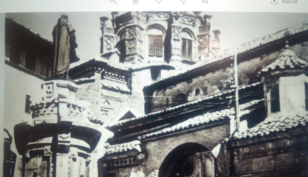 La Catedral de Santa María de Mediavilla de Teruel, tras la Guerra Civil.