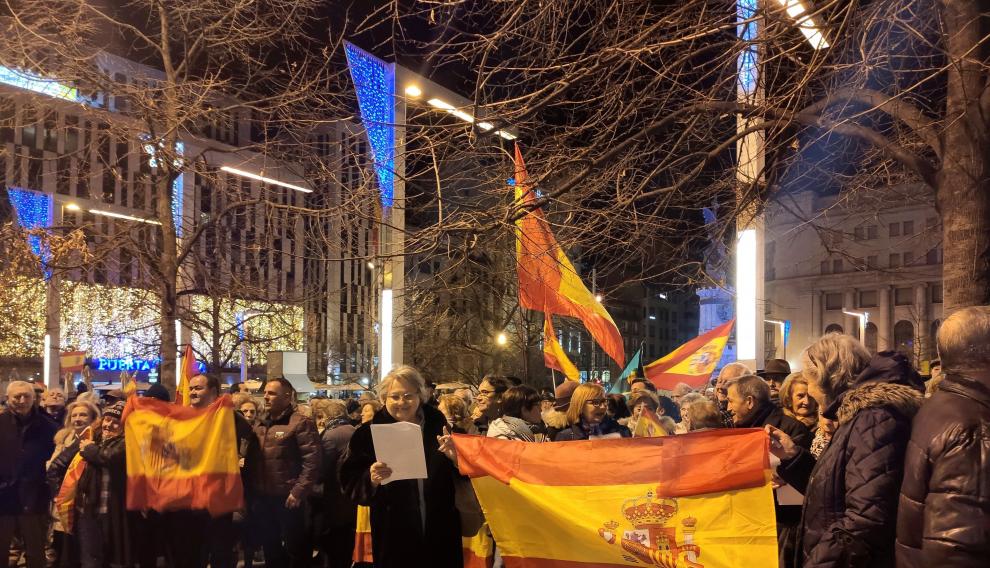 La protesta ha sido convocada por el Movimiento Social de Aragón