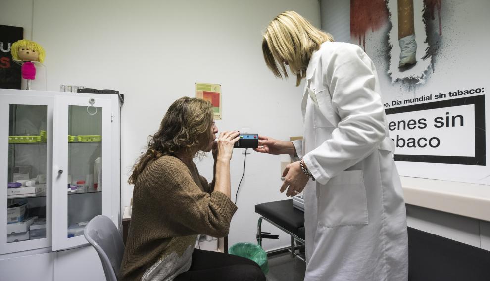 Unidad de deshabituación tabáquica de Apta en el Centro de Salud Sagasta.