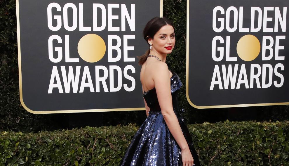 Beverly Hills (United States), 05/01/2020.- Ana de Armas arrives for the 77th annual Golden Globe Awards ceremony at the Beverly Hilton Hotel, in Beverly Hills, California, USA, 05 January 2020. (Estados Unidos) EFE/EPA/NINA PROMMER *** Local Caption *** 52514391 Arrivals - 77th Golden Globe Awards