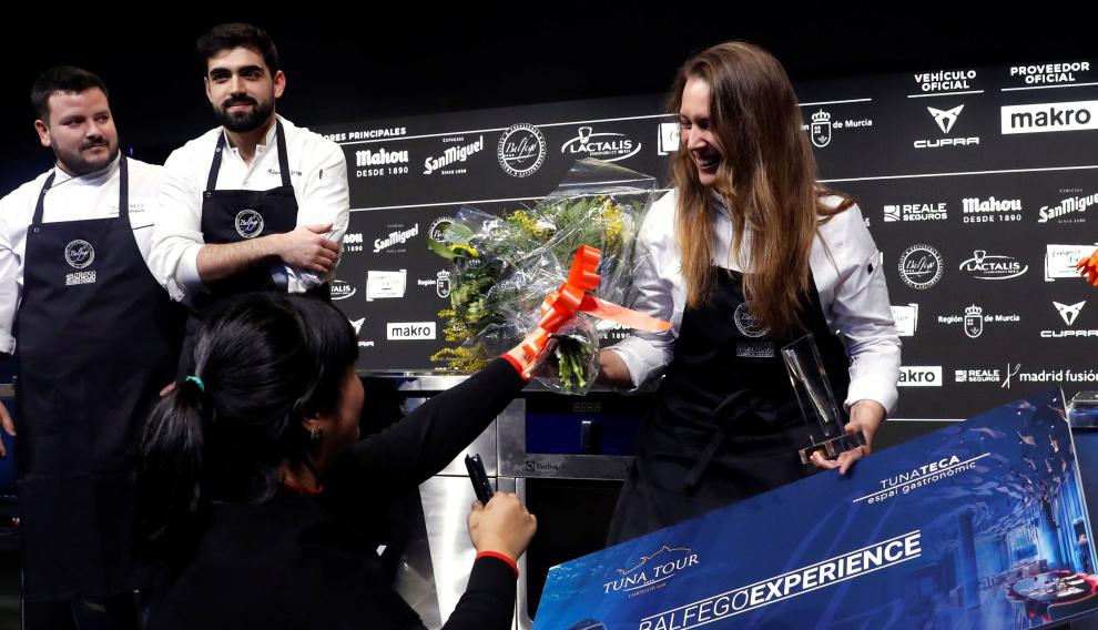 Camila Ferraro, tras ser nombrada Cocinera Revelación 2020.