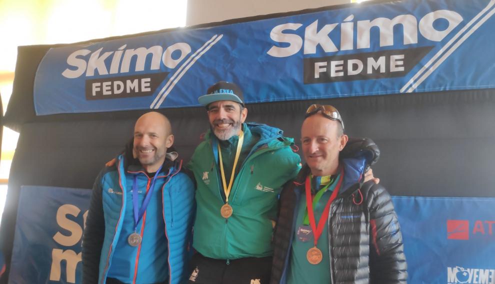 Luis Royo recibe el Oro Veteranos C en la Copa de España de Esquí de Montaña 2020
