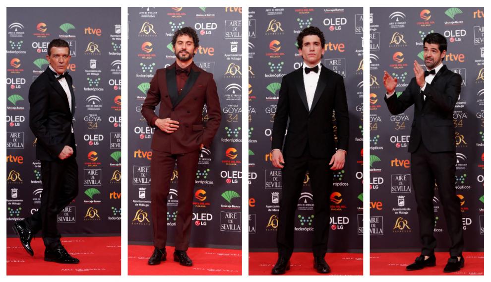 De izquierda a derecha, Antonio Banderas, Paco León, Jaime Lorente y Miguel Ángel Muñ