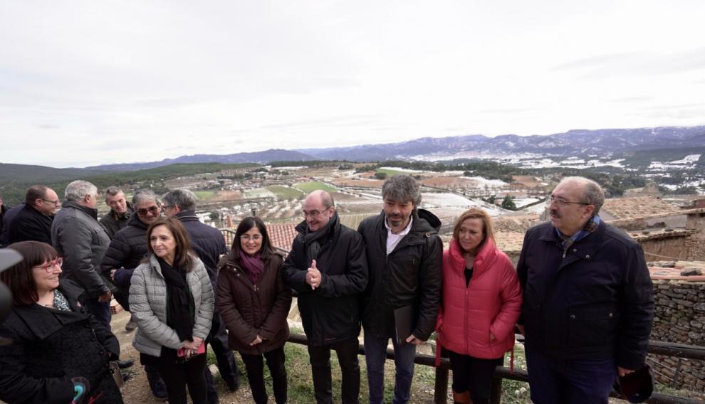 Visita de la ministra de ordenación del territorio a Alcañiz y Monroyo.