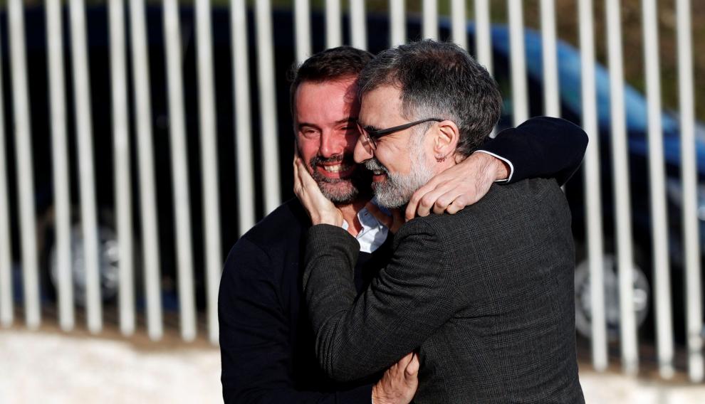 Jordi Cuixart sale de la prisión de Lledoners con un permiso de 72 horas.