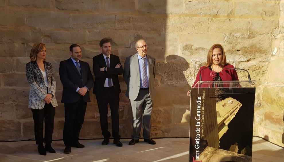 inaugurado este viernes la Inauguración de la rehabilitación de la Torre Gótica de la Iglesia de Santa María la Mayor de Alcañiz.