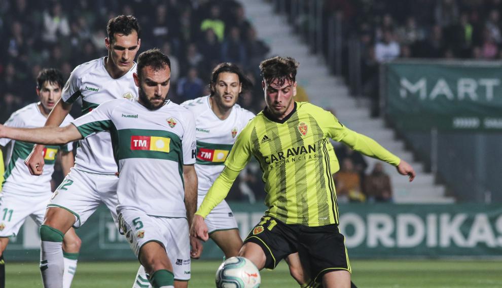 PARTIDO DE LIGA ELCHE - REAL ZARAGOZA / 15/02/2020/ FOTO : JOAQUIN DE HARO - LOF