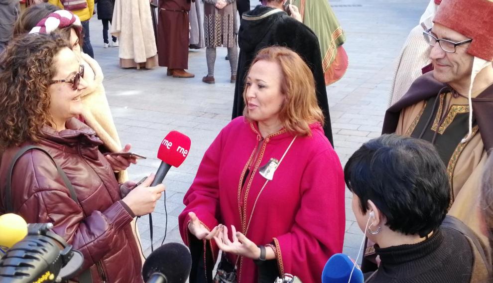 Mayte Pérez, en la fiesta de los Amantes de Teruel
