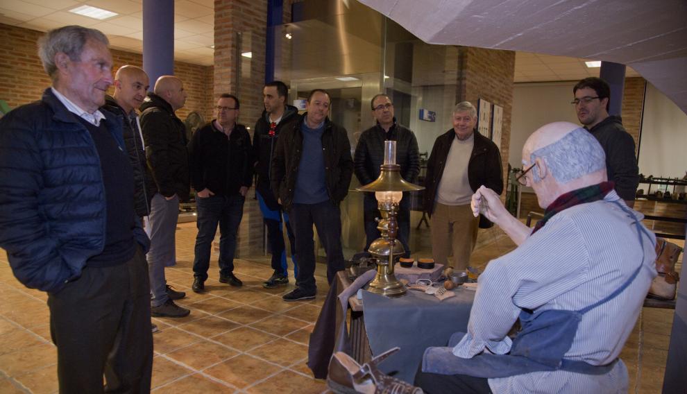 Interior del Museo de Calzado en Brea de Aragón.
