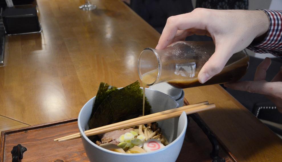 El miso ramen con ternasco de Zoca.