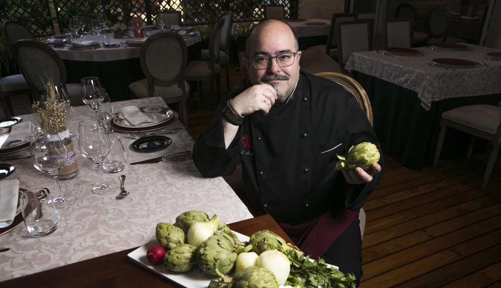 Pedro Martín, chef del restaurante zaragozano El Foro.