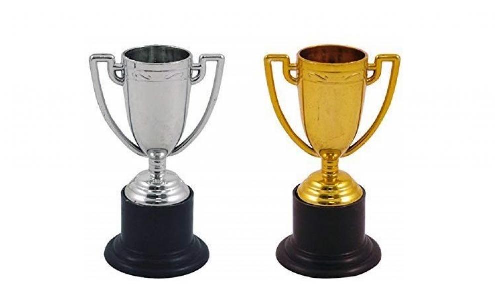 Trofeos ganadores.