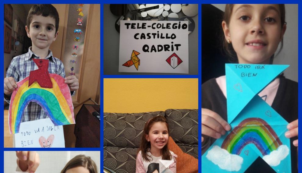 Más pajaritas con los mejores deseos de los alumnos del CPI Castillo Qadrit de Cadrete (Zaragoza)