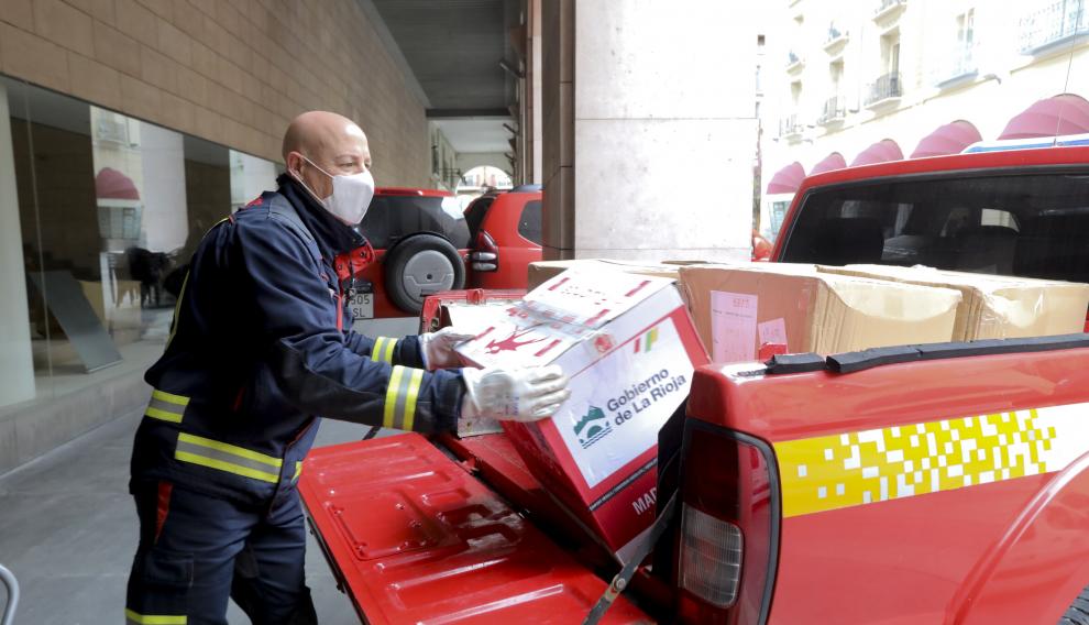 El reparto lo coordina el Servicio Provincial de Bomberos de la DPH.