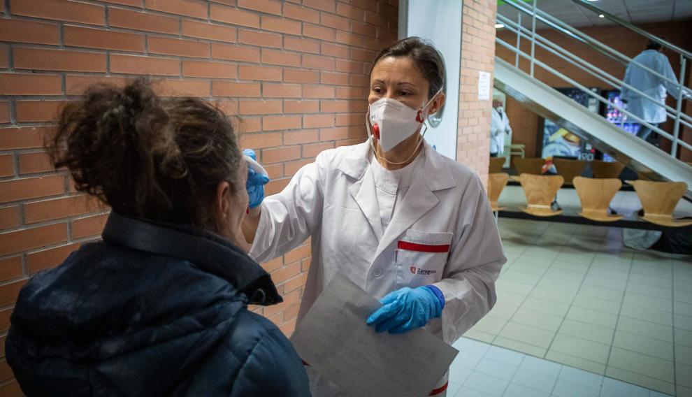 Pabellón de Tenerías utilizado como ampliación del albergue municipal por el coronavirus.