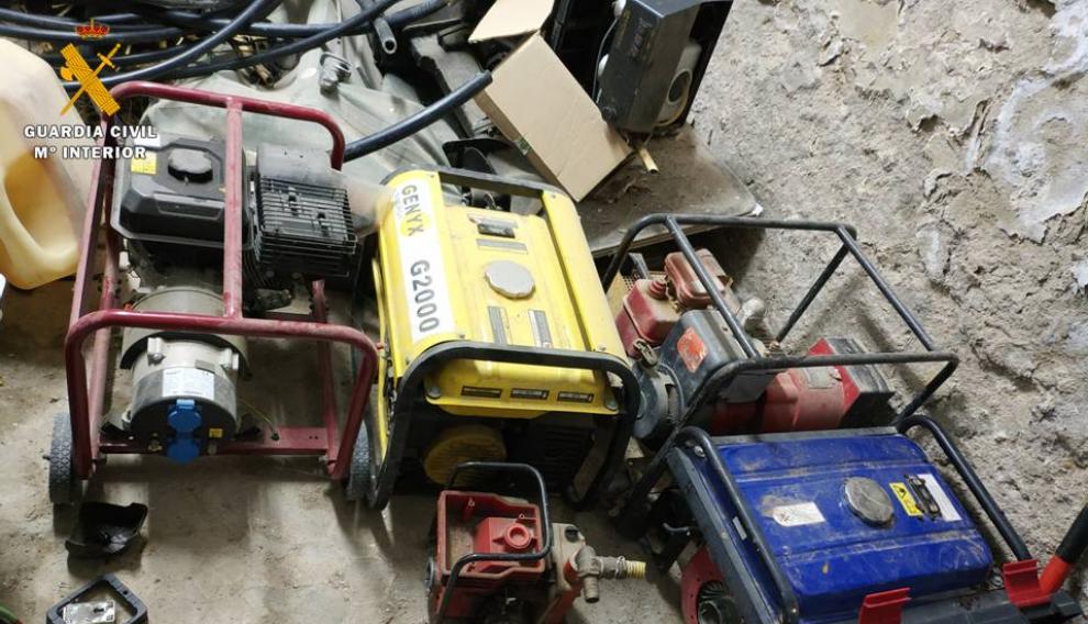 Dos detenidos y tres investigados por varios robos de casas de campo en Caspe y Maella