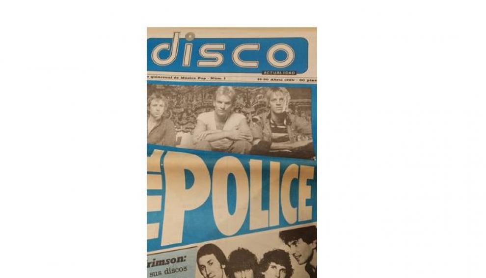 Portada del primer número de Disco-Actualidad con formato de periódico.