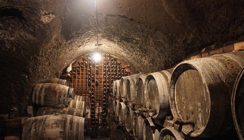 Interior de las bodegas.