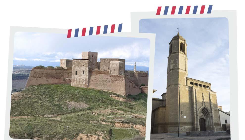 El castillo de Monzón y Binéfar.