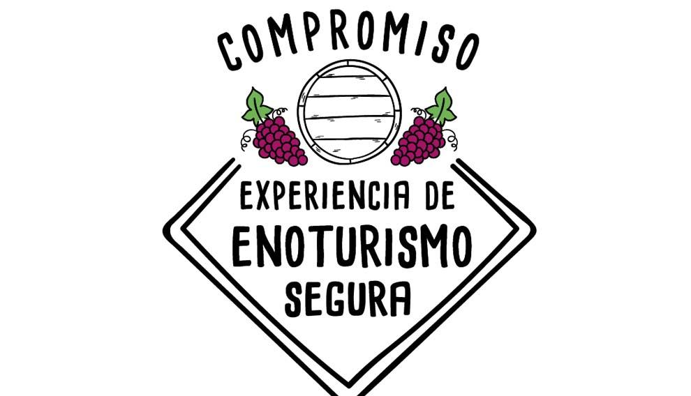 Distintivo de Compromiso de Experiencia de Enoturismo Seguro de Aragón.