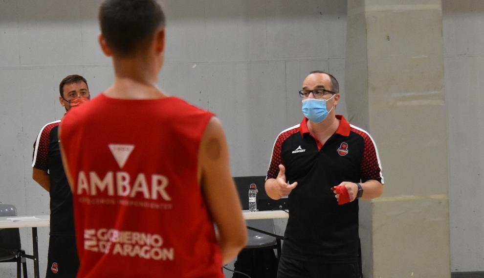 Diego Ocampo, en la primera jornada de pretemporada del Casademont