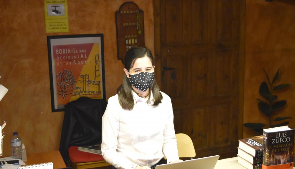La alumna Belén Giraldos, estudiante de Turismo en Grisel.