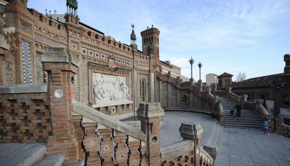 Escalinata de Teruel, uno de los lugares más fotografiados por los turistas de la ciudad.