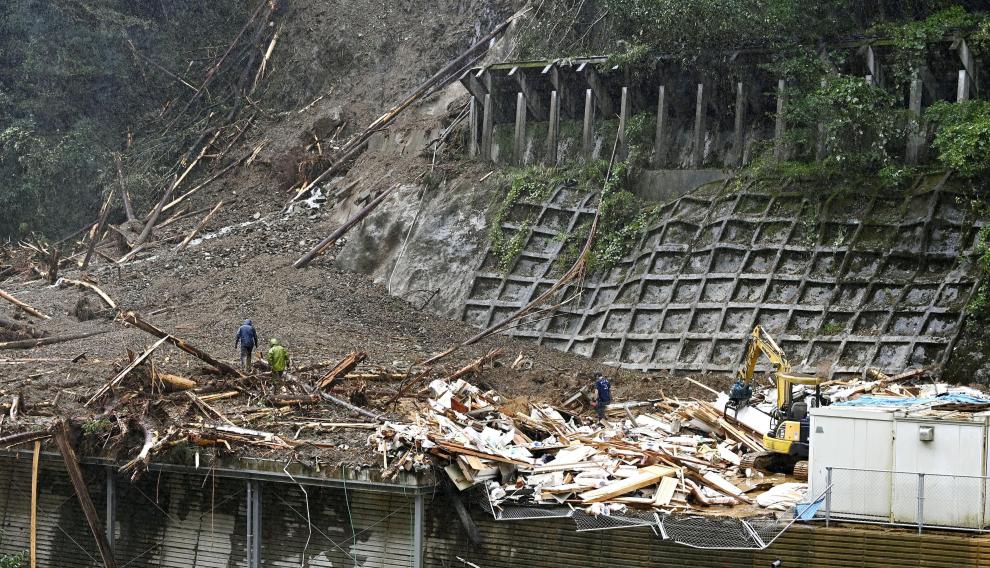Daños causados por el tifón en Japón.